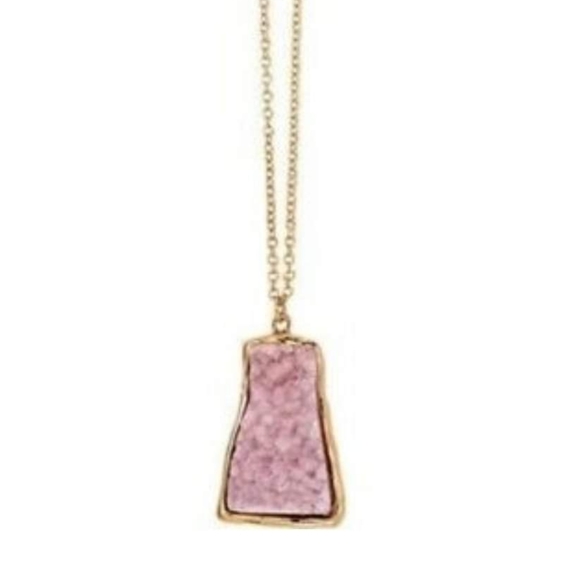 Avon Jewelry - Druzy Pink Pendant Necklace
